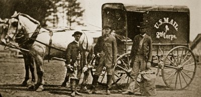 Wagon postal du Second Corps, 1861-65 - Mathew B. Brady